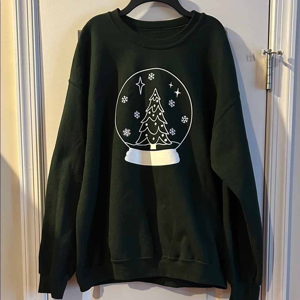 Dark Green Christmas Tree Sweater